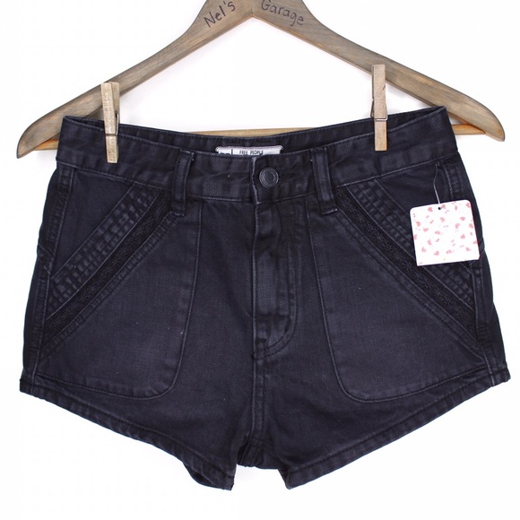 Free People Pants - FP Sweet Surrender Vintage Black Jean Shorts 25 26